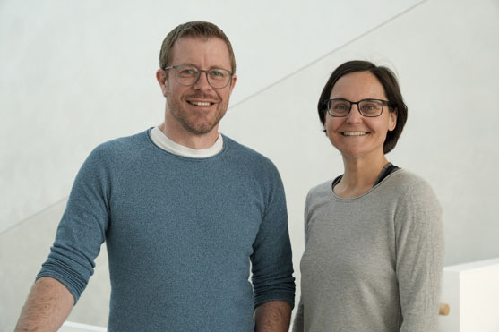 Die Referenten Sandra Karner und Gergely Galamb